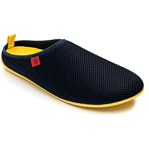 Andrés Machado Chaussons pour l´été DYNAMIC-R Slippers pour Homme/Femme Tige en grille et doublure transpirable Ouverts à l´arrière – Semelle souple Bleu et Jaune, EU 40 - Publicité Andrés Machado Chaussons pour l´été DYNAMIC-R Slippers pour Homme/Femme Tige en grille et doublure transpirable Ouverts à l´arrière – Semelle souple Bleu et Jaune, EU 40 - Publicité