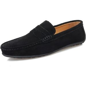 HOOENG Mocassins for Hommes Tablier Orteil Daim Vamp Couleur Unie Penny Mocassins Chaussure Flexible Talon Plat léger décontracté Mariage sans Lacet (Color : Noir, Size : 38 EU) - Publicité HOOENG Mocassins for Hommes Tablier Orteil Daim Vamp Couleur Unie Penny Mocassins Chaussure Flexible Talon Plat léger décontracté Mariage sans Lacet (Color : Noir, Size : 38 EU) - Publicité