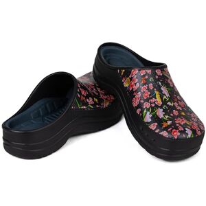 CAMMINARE Boots, for you Femmes Hommes EVA Sabots Confortables Chaussures de Jardin Ultra-légères 36-46 EU (Noir Fleurs, Système Taille Chaussures EU, Adulte, Numérique, Moyen, 36) - Publicité CAMMINARE Boots, for you Femmes Hommes EVA Sabots Confortables Chaussures de Jardin Ultra-légères 36-46 EU (Noir Fleurs, Système Taille Chaussures EU, Adulte, Numérique, Moyen, 36) - Publicité