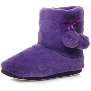 Ajvani Femmes hiver pompon doublé de fourrure confort tricoté bottines chaussons pantoufles pointure 3 36 - Publicité Ajvani Femmes hiver pompon doublé de fourrure confort tricoté bottines chaussons pantoufles pointure 3 36 - Publicité