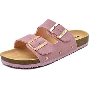 ONCAI Chaussure Daim Sandale Mule Femme Plateforme Pantoufles en liège,Rose,41 EU - Publicité ONCAI Chaussure Daim Sandale Mule Femme Plateforme Pantoufles en liège,Rose,41 EU - Publicité