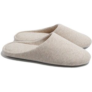 ofoot Pantoufles Intérieur pour Femmes, Chaussures de Ville Antidérapant en Coton Lavable avec Mousse Moire de Forme(Beige,42/44 EU) - Publicité ofoot Pantoufles Intérieur pour Femmes, Chaussures de Ville Antidérapant en Coton Lavable avec Mousse Moire de Forme(Beige,42/44 EU) - Publicité