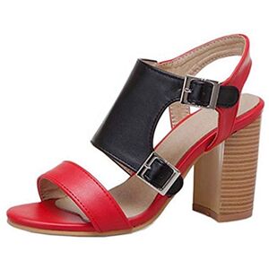 CUTEHEELS Sandales Décontractées pour Femmes Chaussures à Talons Blocs été - Publicité CUTEHEELS Sandales Décontractées pour Femmes Chaussures à Talons Blocs été - Publicité