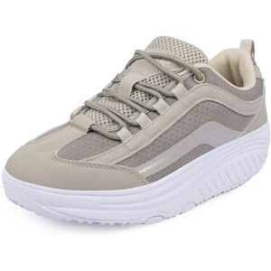 Aerosoft Chaussures à lacets confortables pour homme et femme Semelle intérieure amovible en mousse à mémoire de forme, beige, 37 EU - Publicité Aerosoft Chaussures à lacets confortables pour homme et femme Semelle intérieure amovible en mousse à mémoire de forme, beige, 37 EU - Publicité