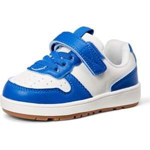 Amazon Essentials Baskets Basses de Type Tennis à Fermeture Auto-agrippante Mixte Enfant, Blanc Bleu, 29 EU - Publicité Amazon Essentials Baskets Basses de Type Tennis à Fermeture Auto-agrippante Mixte Enfant, Blanc Bleu, 29 EU - Publicité