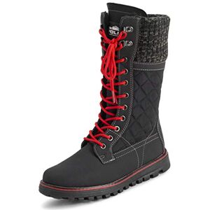 Polarr Femmes Fausse Fourrure Chaude Thermique Imperméable En Marchant Neige L'hiver Semelle En Caoutchouc Bottes Noir/Rouge UK7/EU40 YC0606 - Publicité Polarr Femmes Fausse Fourrure Chaude Thermique Imperméable En Marchant Neige L'hiver Semelle En Caoutchouc Bottes Noir/Rouge UK7/EU40 YC0606 - Publicité