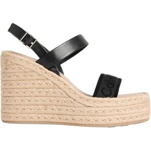 Calvin Klein Femme Wedge Espad 70 Webbing LTH Hw0hw02901 Espadrilles compensées, Black (CK Black), 37 EU - Publicité Calvin Klein Femme Wedge Espad 70 Webbing LTH Hw0hw02901 Espadrilles compensées, Black (CK Black), 37 EU - Publicité