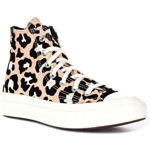 Converse Baskets à lacets Chuck 70 Hi Leopard pour femme, Noir/beige, 6.5 - Publicité Converse Baskets à lacets Chuck 70 Hi Leopard pour femme, Noir/beige, 6.5 - Publicité