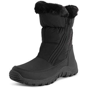 Polar Femmes Mousse A Mémoire Ouverture Double Fermeture Eclair Nylon Imperméable Fausse Fourrure Doublée L'hiver Bottes De Neige Noir UK7/EU40 YC0663 - Publicité Polar Femmes Mousse A Mémoire Ouverture Double Fermeture Eclair Nylon Imperméable Fausse Fourrure Doublée L'hiver Bottes De Neige Noir UK7/EU40 YC0663 - Publicité
