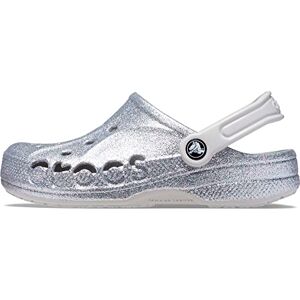 Crocs Sabots Baya Glitter Unisexes, Paillettes argentées., 39/41 EU - Publicité Crocs Sabots Baya Glitter Unisexes, Paillettes argentées., 39/41 EU - Publicité