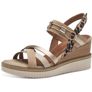 Tamaris sandale femme à talon compensé beige 39 EU - Publicité Tamaris sandale femme à talon compensé beige 39 EU - Publicité