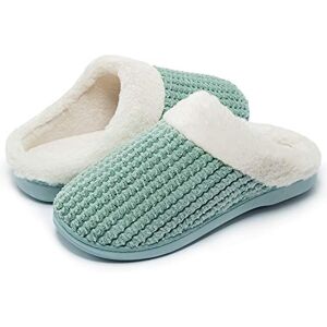 Kuako Chaussons Doublées en Peluche Femme Anti-dérapant À Mémoire D'intérieur Hiver Confort Chauds Accueil Pantoufles, Vert, 38/39 EU - Publicité Kuako Chaussons Doublées en Peluche Femme Anti-dérapant À Mémoire D'intérieur Hiver Confort Chauds Accueil Pantoufles, Vert, 38/39 EU - Publicité