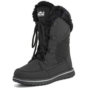 Polar Boot Femmes Matelassé De Plein Air Cuff Neige Canard Imperméable Lacer Fausse Fourrure Bottes 7 BLK40 AYC0540 - Publicité Polar Boot Femmes Matelassé De Plein Air Cuff Neige Canard Imperméable Lacer Fausse Fourrure Bottes 7 BLK40 AYC0540 - Publicité
