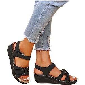 Azaz Sandales Confortables Et Nu-pieds Femme Avec Boucle Réglable Plate Respirantes à Semelles épaisses Compensées Mode Été - Publicité Azaz Sandales Confortables Et Nu-pieds Femme Avec Boucle Réglable Plate Respirantes à Semelles épaisses Compensées Mode Été - Publicité