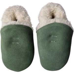 Dotty Fish Chaussons en daim pour bébé et enfant – Semelle souple antidérapante, doublure polaire chaude, effet pieds nus – Garçon & fille Vert 3-4 ans - Publicité Dotty Fish Chaussons en daim pour bébé et enfant – Semelle souple antidérapante, doublure polaire chaude, effet pieds nus – Garçon & fille Vert 3-4 ans - Publicité