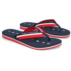 Tommy Hilfiger Tongs Femme Tommy Loves NY Beach Sandal Claquettes, Bleu (Midnight), 36 - Publicité Tommy Hilfiger Tongs Femme Tommy Loves NY Beach Sandal Claquettes, Bleu (Midnight), 36 - Publicité