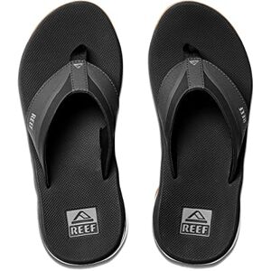 REEF Men's Anchor Sandals, Black/Silver, 6 - Publicité REEF Men's Anchor Sandals, Black/Silver, 6 - Publicité