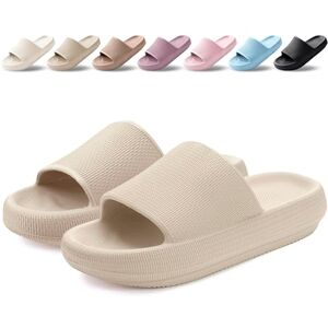 BAXIWUY Claquettes Femme Chaussons Hommes Pantoufles de Douche Antidérapant Léger Semelle Épaisse Amorti Soft Tongs Sandales Confortable Piscine Plage Maison Sliders Kaki, 39-40 EU - Publicité BAXIWUY Claquettes Femme Chaussons Hommes Pantoufles de Douche Antidérapant Léger Semelle Épaisse Amorti Soft Tongs Sandales Confortable Piscine Plage Maison Sliders Kaki, 39-40 EU - Publicité