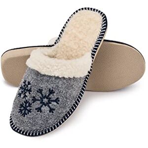 ESTRO Chausson Femme Hiver Chaud Pantoufles Chaudes Chaussons Femme Feutre Pantoufle Hiver F04 (37, Noir) - Publicité ESTRO Chausson Femme Hiver Chaud Pantoufles Chaudes Chaussons Femme Feutre Pantoufle Hiver F04 (37, Noir) - Publicité
