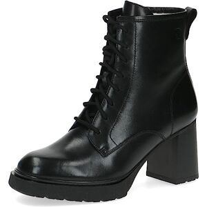 CAPRICE Bottines femme à lacets en cuir avec talon bloc, Noir (Black Nappa), 40 EU - Publicité CAPRICE Bottines femme à lacets en cuir avec talon bloc, Noir (Black Nappa), 40 EU - Publicité