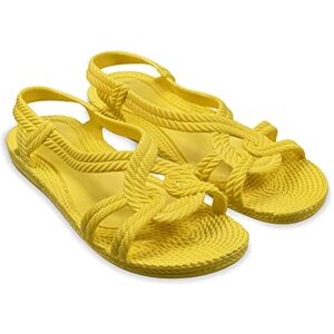 BRASILERAS Tongs Femme Enfant Antidérapantes Confortables Chaussures de Plage/Piscine/urbaines Jaune 37 EU - Publicité BRASILERAS Tongs Femme Enfant Antidérapantes Confortables Chaussures de Plage/Piscine/urbaines Jaune 37 EU - Publicité