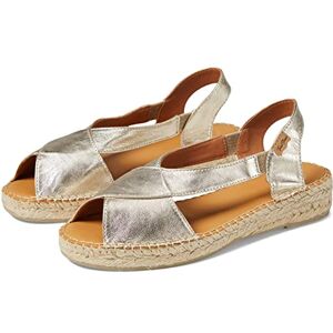 TONI PONS Espadrille Cuir Femme ELDA Platine, 39 EU - Publicité TONI PONS Espadrille Cuir Femme ELDA Platine, 39 EU - Publicité
