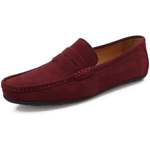HOOENG Mocassins for Hommes Tablier Orteil Daim Vamp Couleur Unie Penny Mocassins Chaussure Flexible Talon Plat léger décontracté Mariage sans Lacet (Color : Rouge, Size : 43 EU) - Publicité HOOENG Mocassins for Hommes Tablier Orteil Daim Vamp Couleur Unie Penny Mocassins Chaussure Flexible Talon Plat léger décontracté Mariage sans Lacet (Color : Rouge, Size : 43 EU) - Publicité