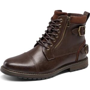 Bruno Marc Bottes de moto pour homme respirantes Bottes habillées pour homme avec semelle antidérapante Bottes d'hiver avec doublure en tissu confortable, marron, 44 EU - Publicité Bruno Marc Bottes de moto pour homme respirantes Bottes habillées pour homme avec semelle antidérapante Bottes d'hiver avec doublure en tissu confortable, marron, 44 EU - Publicité