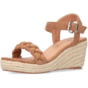 Andrés Machado AM5751 Sandales d'été avec Plateforme compensée et Jute pour Femme Slingbacks avec Boucle Grandes Pointures Faux suède Marron, Pointure EU 43 - Publicité Andrés Machado AM5751 Sandales d'été avec Plateforme compensée et Jute pour Femme Slingbacks avec Boucle Grandes Pointures Faux suède Marron, Pointure EU 43 - Publicité