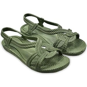 BRASILERAS Tongs Femme Enfant Antidérapantes Confortables Chaussures de Plage/Piscine/urbaines Militaires Verts 40 EU - Publicité BRASILERAS Tongs Femme Enfant Antidérapantes Confortables Chaussures de Plage/Piscine/urbaines Militaires Verts 40 EU - Publicité