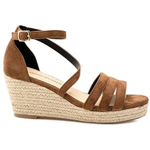 Andrés Machado Sandales compensées pour femmes et filles -AM5546- Espadrilles à talon moyen pour l'été en daim Talon en Jute Bout Ouvert Sandales de mode Marron, EU 35 - Publicité Andrés Machado Sandales compensées pour femmes et filles -AM5546- Espadrilles à talon moyen pour l'été en daim Talon en Jute Bout Ouvert Sandales de mode Marron, EU 35 - Publicité