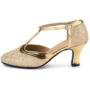 RUYBOZRY Femme Chaussure de Danse Latine Salsa en Maille Satinee Fermé Toe,DY309-S, Or-7,EU 37.5 - Publicité RUYBOZRY Femme Chaussure de Danse Latine Salsa en Maille Satinee Fermé Toe,DY309-S, Or-7,EU 37.5 - Publicité