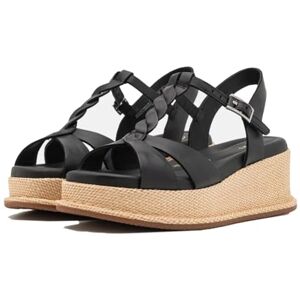 Clarks Sandales compensées Kimmei Twist pour femme, cuir noir, 38.5 EU - Publicité Clarks Sandales compensées Kimmei Twist pour femme, cuir noir, 38.5 EU - Publicité