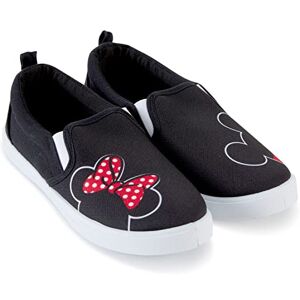 Disney Chaussures Mickey et Minnie pour femme – Baskets classiques Mickey et Minnie Mouse à enfiler en toile, noir, 38 EU - Publicité Disney Chaussures Mickey et Minnie pour femme – Baskets classiques Mickey et Minnie Mouse à enfiler en toile, noir, 38 EU - Publicité