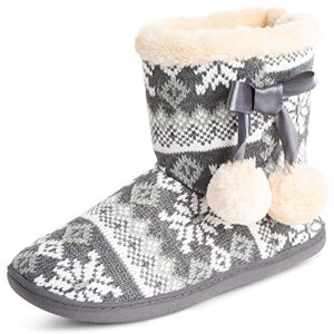 Polar Femmes Mousse A Mémoire Pom Pom L'hiver Fausse Fourrure Luxe Peluche Confortable Antidérapant Intérieure Chaussons Gris/Blanc UK5/EU38 YC0712 - Publicité Polar Femmes Mousse A Mémoire Pom Pom L'hiver Fausse Fourrure Luxe Peluche Confortable Antidérapant Intérieure Chaussons Gris/Blanc UK5/EU38 YC0712 - Publicité