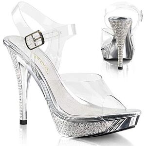 Fabulicious Pleaser Elegant 408 Sandales Plateforme Femme Transparent (Clr/Slv Chrome) 37 (UK 4) - Publicité Fabulicious Pleaser Elegant 408 Sandales Plateforme Femme Transparent (Clr/Slv Chrome) 37 (UK 4) - Publicité