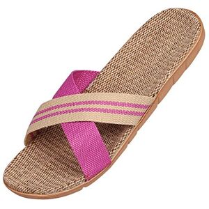 ITODA Femme Homme Pantoufles Eté Respirant en Lin Antidérapant Chaussures Bout Ouvert Chaussons de Plage Piscine Tongs Claquettes Confortable pour Maison Bureau Intérieur 39-40 Pourpre - Publicité ITODA Femme Homme Pantoufles Eté Respirant en Lin Antidérapant Chaussures Bout Ouvert Chaussons de Plage Piscine Tongs Claquettes Confortable pour Maison Bureau Intérieur 39-40 Pourpre - Publicité