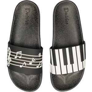 Dedoles Chaussure & Pantoufles Homme Femme & Enfants Sandales Antidérapant designs amusants Livre Pizza Café Renard Lama Cadeau, Couleur: Musique pour piano, Taille: 46 EU - Publicité Dedoles Chaussure & Pantoufles Homme Femme & Enfants Sandales Antidérapant designs amusants Livre Pizza Café Renard Lama Cadeau, Couleur: Musique pour piano, Taille: 46 EU - Publicité