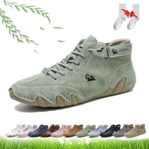 LOVEWLVNCL Bottes Hautes Faites à la Main for Femmes, Chaussures Beck for Femmes Marche Pieds Nus Bottes Chukka légères et Respirantes Mocassins Plats for la randonnée et la Marche(Light Green,37 EU) - Publicité LOVEWLVNCL Bottes Hautes Faites à la Main for Femmes, Chaussures Beck for Femmes Marche Pieds Nus Bottes Chukka légères et Respirantes Mocassins Plats for la randonnée et la Marche(Light Green,37 EU) - Publicité