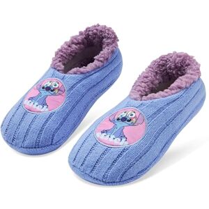 Disney Stitch Chaussons Femme et Fille Maison EU 35-41, Chaussettes Pantoufles Semelles Antidérapantes, Doublure Polaire (Bleu Stitch, 35-41 EU) - Publicité Disney Stitch Chaussons Femme et Fille Maison EU 35-41, Chaussettes Pantoufles Semelles Antidérapantes, Doublure Polaire (Bleu Stitch, 35-41 EU) - Publicité