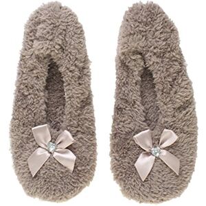 Ajvani Femmes élastique toison fourrure hiver nœud chaussons pantoufles chaussettes antidérapantes pointure small 3-4 - Publicité Ajvani Femmes élastique toison fourrure hiver nœud chaussons pantoufles chaussettes antidérapantes pointure small 3-4 - Publicité