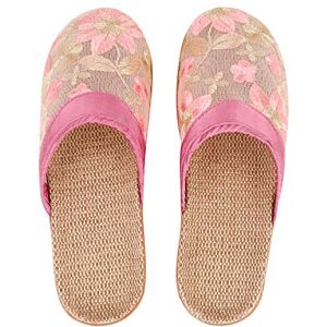 ITODA Femmes Respirant Léger Pantoufles de Jardin en Lin Chaussures de Plage Antidérapant avec Brodé Fleur Sandales d'été Confortable pour Bureau Maison Intérieur ou Extérieur 39-40 Rose - Publicité ITODA Femmes Respirant Léger Pantoufles de Jardin en Lin Chaussures de Plage Antidérapant avec Brodé Fleur Sandales d'été Confortable pour Bureau Maison Intérieur ou Extérieur 39-40 Rose - Publicité