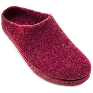 Andrés Machado Chaussons pour homme et femme pour l´hiver Slippers AM001 – Tissu et doublure en feutre – Pantoufles unisex Semelle de marche en caoutchouc Bordeaux, EU 38 - Publicité Andrés Machado Chaussons pour homme et femme pour l´hiver Slippers AM001 – Tissu et doublure en feutre – Pantoufles unisex Semelle de marche en caoutchouc Bordeaux, EU 38 - Publicité