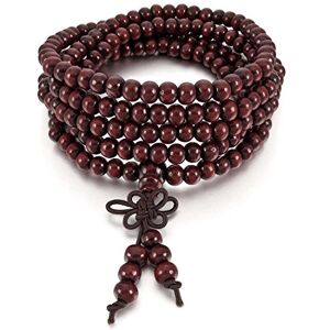 Vadillo Lot de 216 perles de prière bouddhistes tibétaines avec sandale rouge 6 mm, Sandalo - Publicité