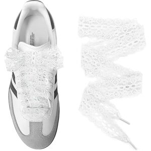 EHOTER Lacets De Rechange Pour Femmes Et Filles Lacets Plats En Dentelle Creuse Brodée Pour Baskets, Chaussures De Sport, Bottes (Blanc,120cm) - Publicité EHOTER Lacets De Rechange Pour Femmes Et Filles Lacets Plats En Dentelle Creuse Brodée Pour Baskets, Chaussures De Sport, Bottes (Blanc,120cm) - Publicité