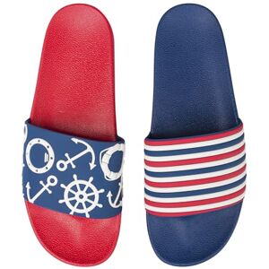 Dedoles Chaussure Homme Femme & Enfants Sandales Antidérapant designs amusants Livre Pizza Café Renard Lama Cadeau, Couleur: Rayures bleu marine, 46 EU - Publicité Dedoles Chaussure Homme Femme & Enfants Sandales Antidérapant designs amusants Livre Pizza Café Renard Lama Cadeau, Couleur: Rayures bleu marine, 46 EU - Publicité