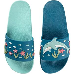 Dedoles Chaussure Homme Femme & Enfants Sandales Antidérapant designs amusants Livre Pizza Café Renard Lama Cadeau, Couleur: Dauphin joyeux, 32 EU - Publicité Dedoles Chaussure Homme Femme & Enfants Sandales Antidérapant designs amusants Livre Pizza Café Renard Lama Cadeau, Couleur: Dauphin joyeux, 32 EU - Publicité