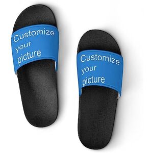 WunM Studio Diapositives personnalisées pantoufles mode sandales décontractées personnalisées avec photo chaussures de salle de bain confortables et personnalisées douche chaussures d'intérieur et d'exté - Publicité WunM Studio Diapositives personnalisées pantoufles mode sandales décontractées personnalisées avec photo chaussures de salle de bain confortables et personnalisées douche chaussures d'intérieur et d'exté - Publicité