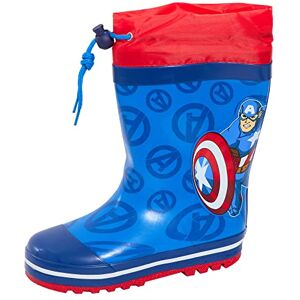 Marvel Botte en caoutchouc Captain America pour garçons avec tops à nouer Bottes de pluie Avengers pour enfants Bottes de pluie Wellys, Bleu, 28 EU - Publicité Marvel Botte en caoutchouc Captain America pour garçons avec tops à nouer Bottes de pluie Avengers pour enfants Bottes de pluie Wellys, Bleu, 28 EU - Publicité