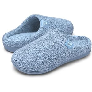 WateLves Chaussons Femmes Peluche Chaud Mémoire Mousse Pantoufles Antidérapantes Slippers Automne Hiver Intérieur/extérieur (Bleu, 40/41 EU) - Publicité WateLves Chaussons Femmes Peluche Chaud Mémoire Mousse Pantoufles Antidérapantes Slippers Automne Hiver Intérieur/extérieur (Bleu, 40/41 EU) - Publicité